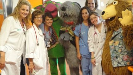 Los Zagales en el Hospital Infantil