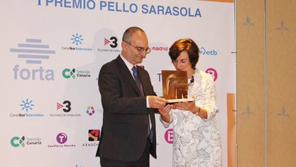 Jesus López cabeza recoge el Premio Pello Sarasola de FORTA