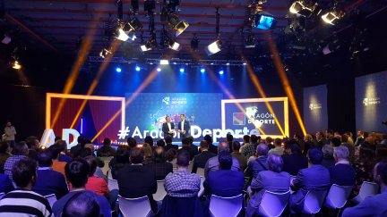 Una imagen de la gala, conducida por Pedro Hernández y Jorge Sanmartín.
