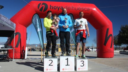Podio masculino de la prueba de 25 K.