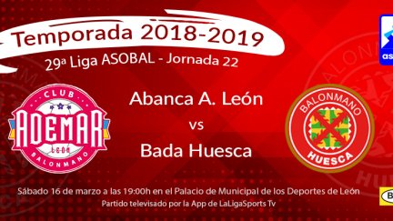 El Bada Huesca visita este sábado al Ademar de León.