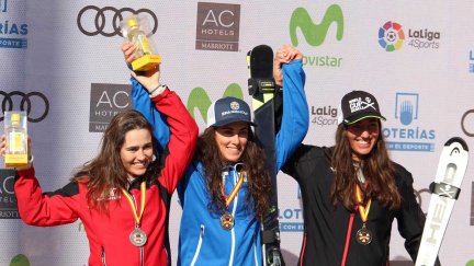 La aragonesa clasificó tercera en el slalom de Baqueria.