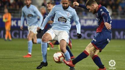 La SD Huesca termina con un empate el encuentro frente al Celta de Vigo.
