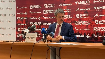 Porfirio Fisac tras el partido ante el Barcelona.