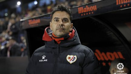 Míchel, durante el partido Rayo-Celta de la temporada pasada.