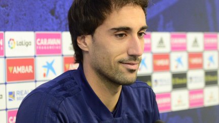 Eguaras durante la rueda de prensa.