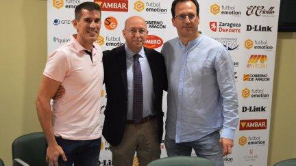 Arturo Santamaría durante su presentación como entrenador del Sala 10.