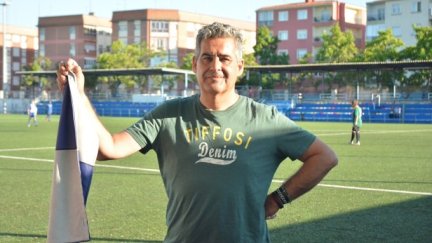 Pepe Cuevas, en el campo de La Almozara.