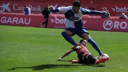 Diana en un partido contra el Mallorca.