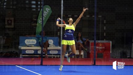 Majo Alayeto en el partido de octavos.
