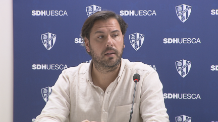 Rubén García durante la rueda de prensa.