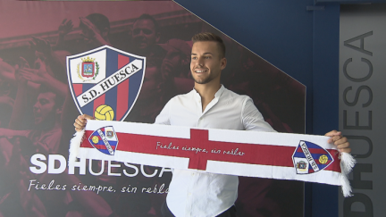 Álvaro Fernández el día de su presentación.