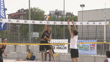 Imágenes del Campeonato de España de vóley playa.