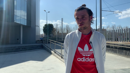 Carlos Mayo, en una entrevista reciente con Aragón Deporte.