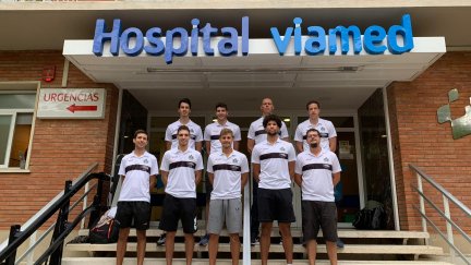 Los jugadores han pasado el reconocimiento médico en el Hospital Viamed.