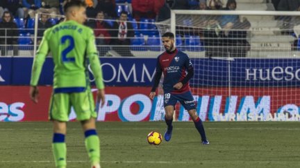 Insua en un partido la temporada pasada.