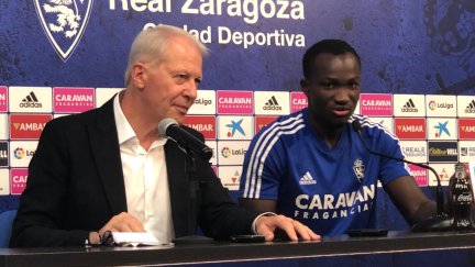 El delantero, en rueda de prensa en la Ciudad Deportiva.