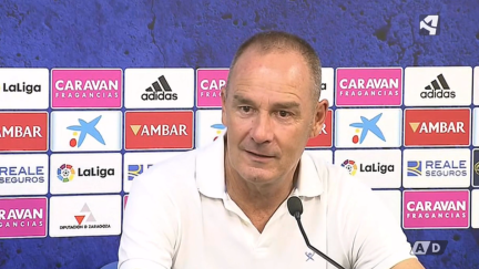 Víctor Fernández durante la rueda de prensa.