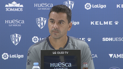 Míchel, durante su comparecencia de este lunes.