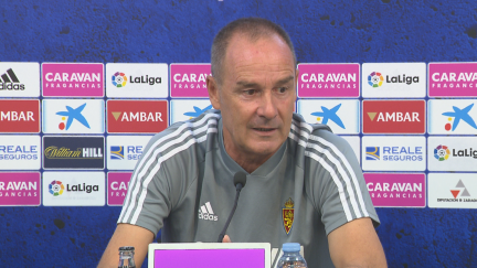 Víctor Fernández durante la rueda de prensa.