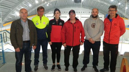 Una imagen de la presentación del Club Hielo Jaca.