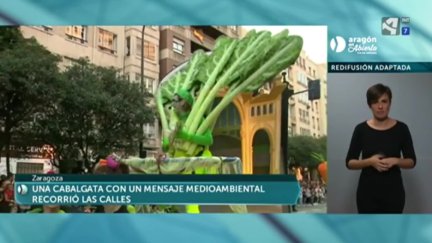 Zaragoza acoge: cabalgata medioambiental y pregón participativo