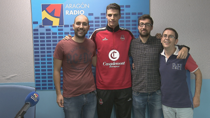 Carlos Alocén durante la entrevista en AD Basket.