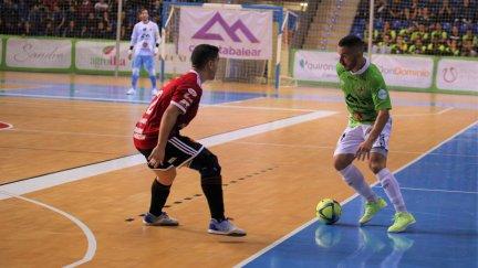 Una imagen del reciente enfrentamiento de Fútbol Emotion con Palma Futsal. Foto: Fútbol Emotion Zaragoza