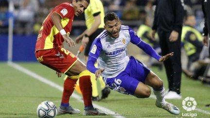 Luis Suárez en una acción del partido contra Las Palmas.