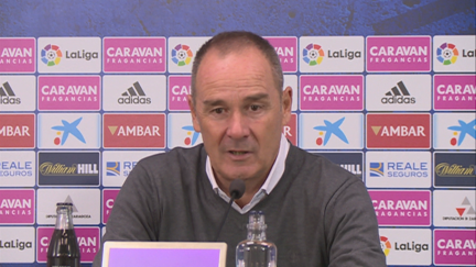 Víctor Fenández durante la rueda de prensa.