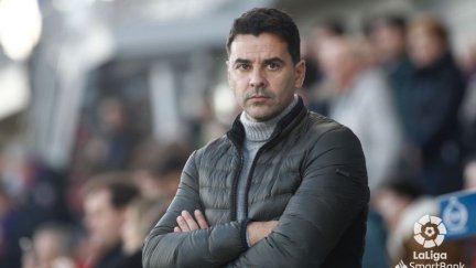 Míchel Sánchez durante el partido ante el Rayo Vallecano. Foto: La Liga.