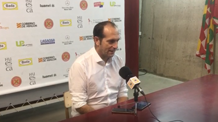 Nolasco en rueda de prensa posterior al partido.