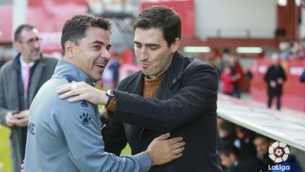 Míchel Sánchez durante el encuentro. Foto: La Liga.