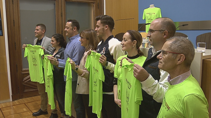 Presentación en el Ayuntamiento de Zaragoza de la San Silvestre 2019.