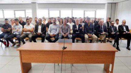 Imagen de todos los acusados el día del inicio del juicio.