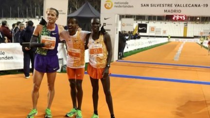 Toni Abadía en la San Silvestre Vallecana.