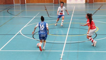 El Sala Zaragoza durante un partido.