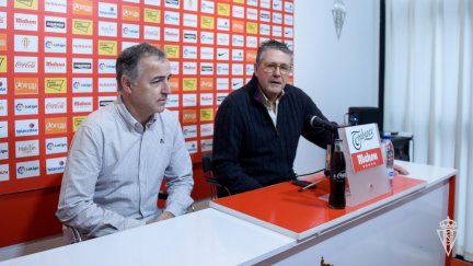 Antonio Maestro y Juan Cachero en su comparecencia de esta mañana.