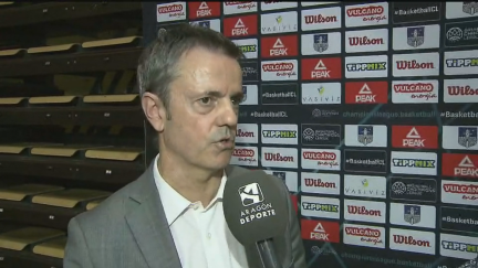 Fisac ha atendido a Aragón TV al terminar el partido.