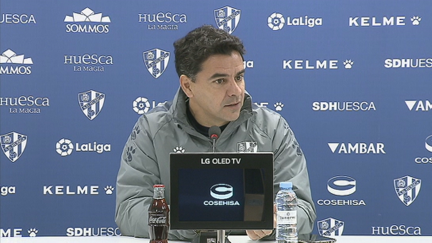 Imagen de la rueda de prensa de Míchel.