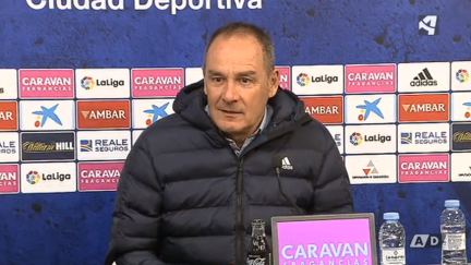 Víctor Fenández durante la rueda de prensa.