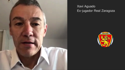 Entrevista del Real Zaragoza con Xavi Aguado.
