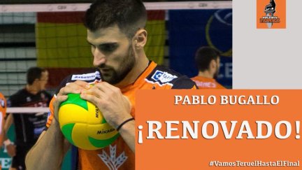 Pablo Bugallo renueva con el CV Teruel. Foto: CV Teruel.