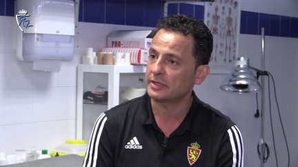 Ireneo de los Mártires, jefe de los servicios médicos del Real Zaragoza.