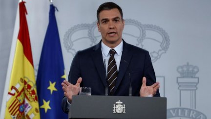 Pedro Sánchez, durante su comparecencia de este domingo.