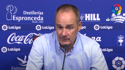 Víctor Fernández en la rueda de prensa. Foto: LaLiga.