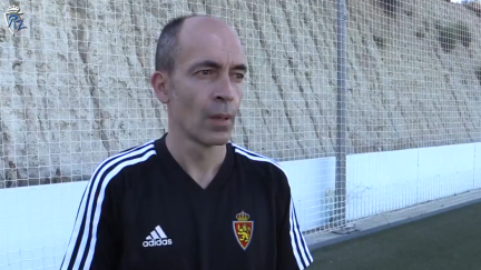 Javier Garcés, entrenador del Deportivo Aragón. Foto: Real Zaragoza.