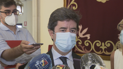 Luis Felipe, tras la reunión de la Junta Local de Seguridad.