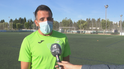 Raúl Jardiel, entrenador del CD Brea.