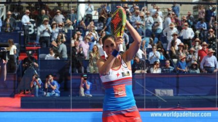 Mapi Sánchez Alayeto, en un anterior torneo. Fuente: World Padel Tour.